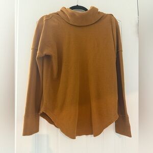 Maeve by Anthropologie Waffle Knit Cowl Neck Long Sleeve Sweater size S